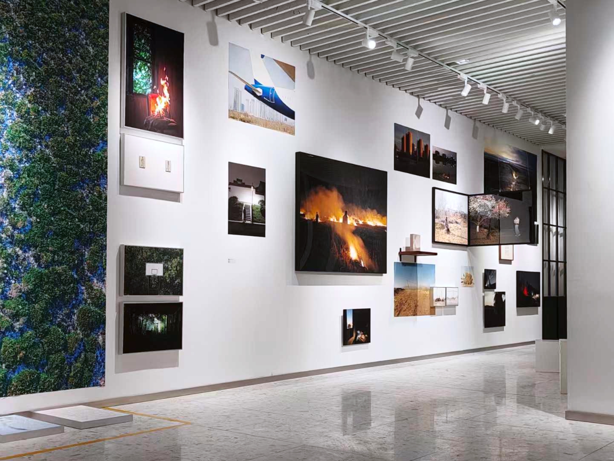 Where Roads Begin to Split exhibition installation
